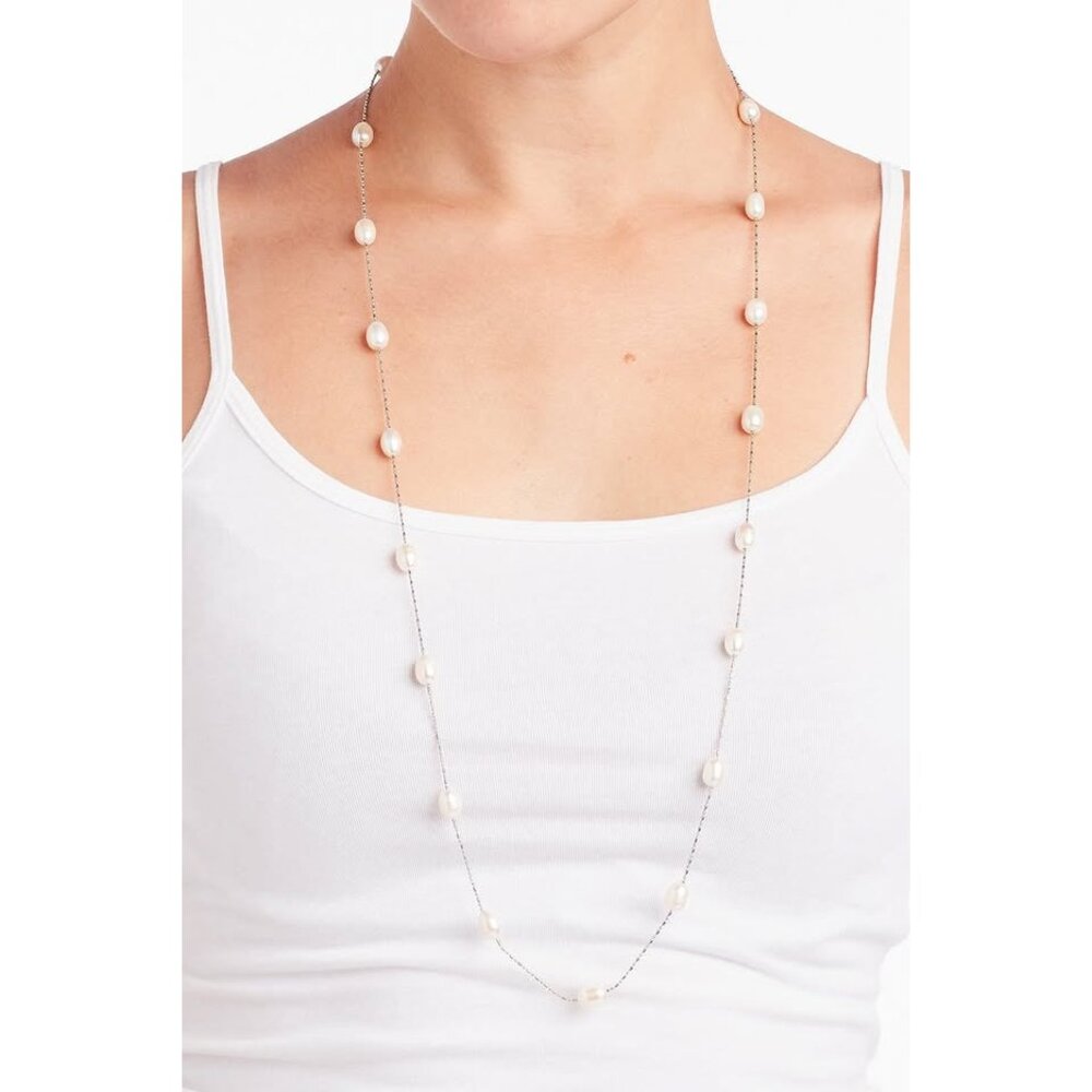 MOTHER'S DAY GIFT! FRESHWATER PEARL LONG NECKLACE